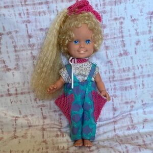 Playskool 1987 Dolly Surprise HOLLY SURPRISE Doll Growing Hair Original Works!